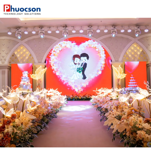 MÀN HÌNH LED P3 - NHÀ HÀNG GOLD PLACE - ĐIỆN BÀN